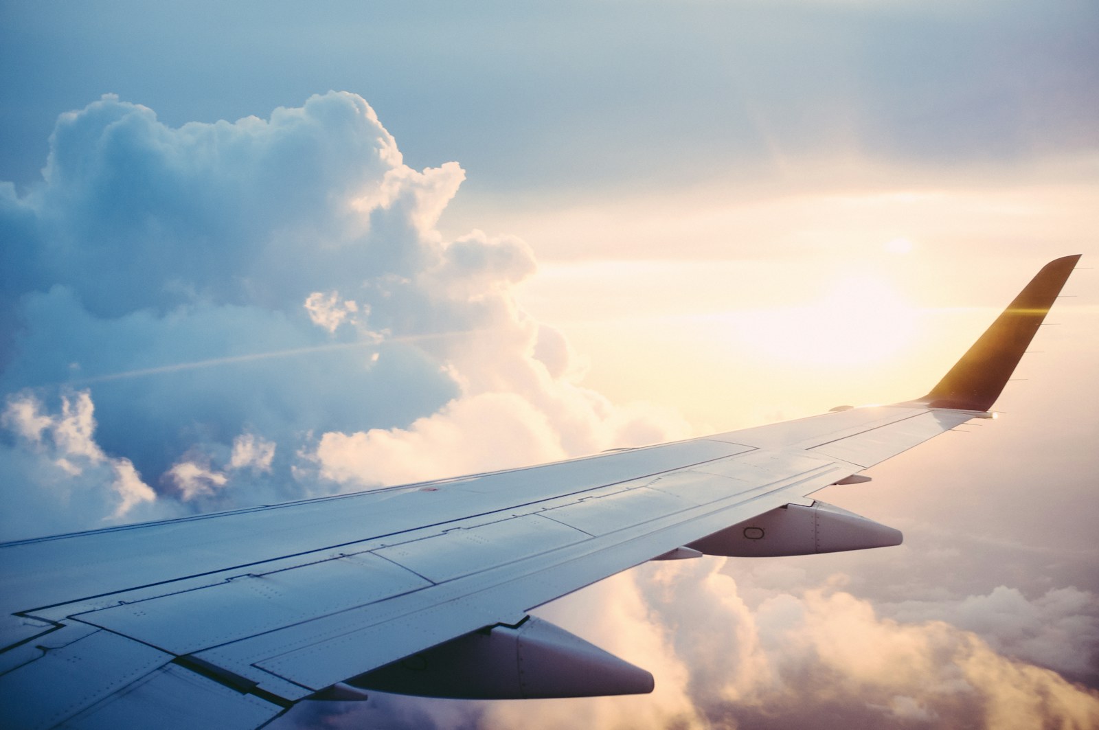 Illustrative wing travel photograph
